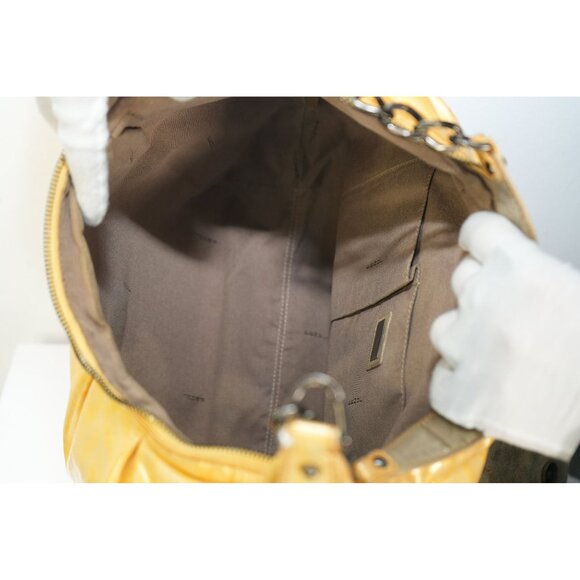 Fendi Yellow Zucca Monogram Bag - Picture 8 of 9